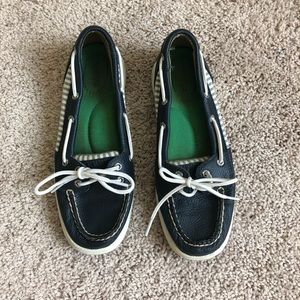 Navy Sperry Topsider Boat Shoes Size 6.5